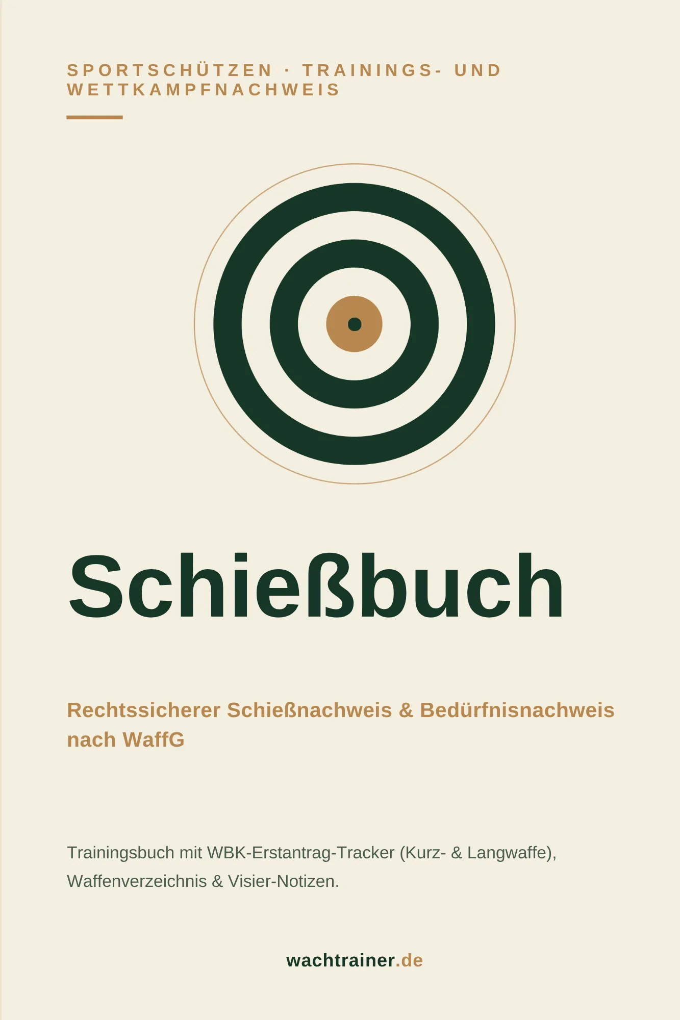 Cover-Mockup unseres Schießbuchs für Sportschützen